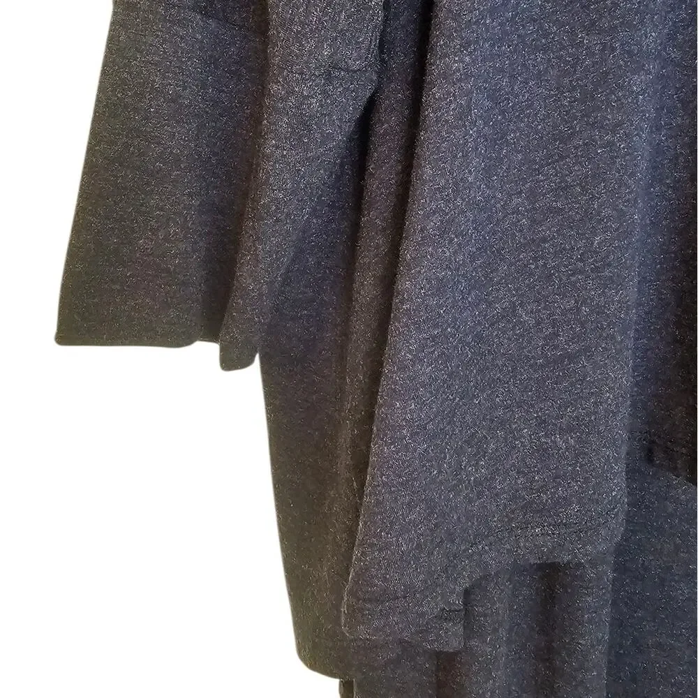 Soft Surroundings Alexandra Gray Layered Long Sleeve Lagenlook Casual Dress